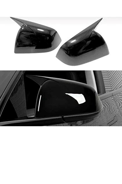Tesla Model Y Parlak Siyah Piano Black Yarasa Ayna Batman