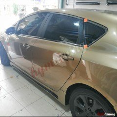 Opel Astra J HB Krom Cam Çerçeve, Parlak Siyah Krom, 12 Parça