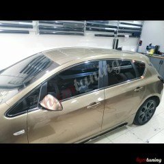 Opel Astra J HB Krom Cam Çerçeve, Parlak Siyah Krom, 12 Parça