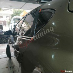 Opel Astra J HB Krom Cam Çerçeve, Parlak Siyah Krom, 12 Parça