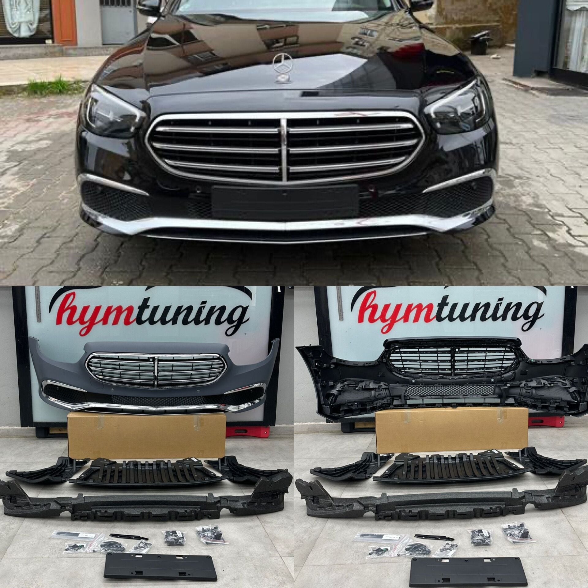 MERCEDES E SERİSİ W213  EXCLUSIVE ÖN TAMPON + PANJUR SETİ  2020 -2023