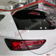 Seat Leon MK3 Spoyler Parlak Siyah 2013 Sonrası, ABS Plastik