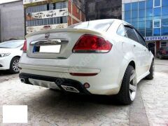 fiat linea bagaj üstü spoyler spoiler 3 parça beyaz boyalı