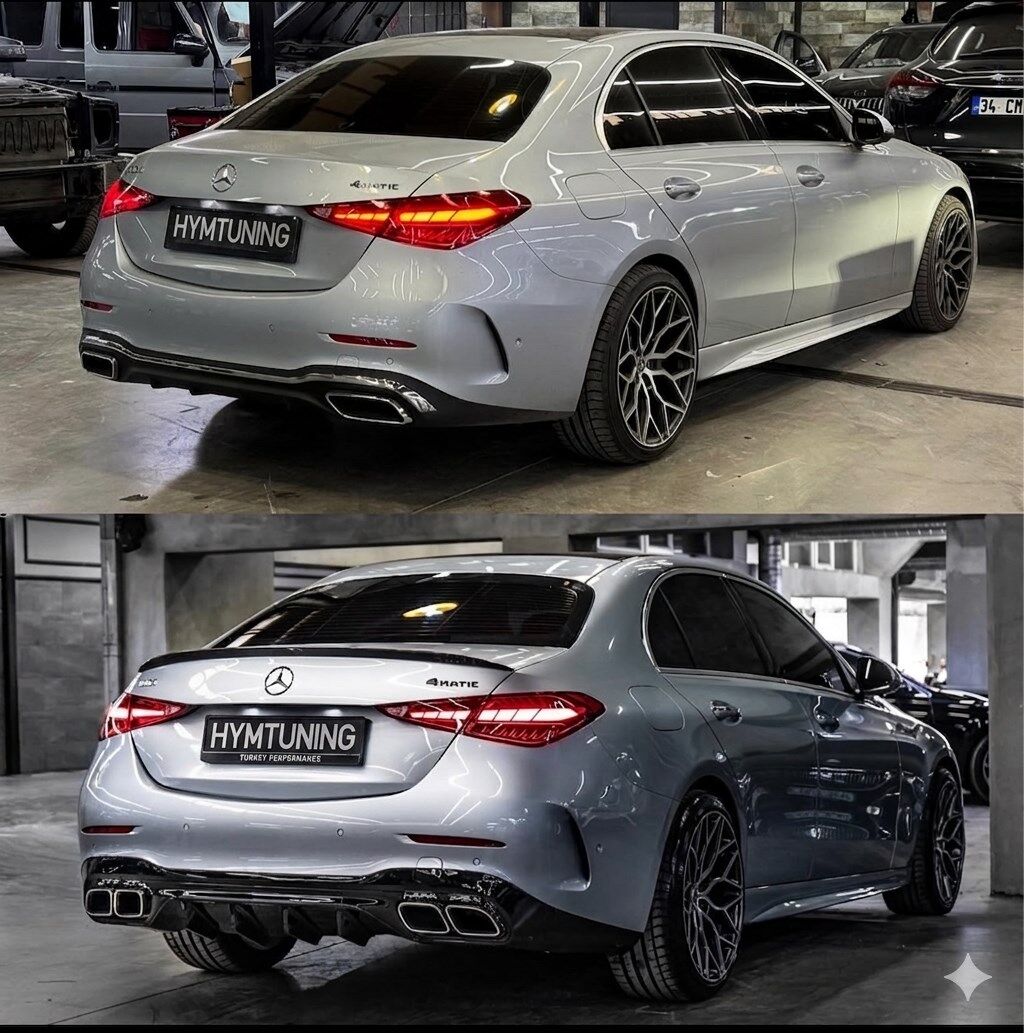 MERCEDES C SERİSİ W206 C63 AMG ARKA DİFÜZÖR 2019+