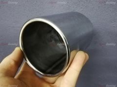 Tek Çıkışlı 90mm Egzoz Ucu Yuvarlak Düz