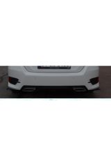 Honda Cıvıc Fc5 2016-2021 Uyumlu Ön Ve Arka Tampon Eki Flap Tampon Köşesi 4 Parça Set