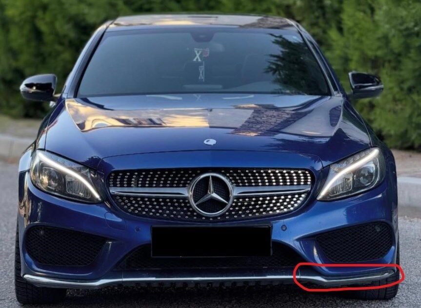MERCEDES C SERİSİ W205  AMG ÖN TAMPON KROMU SOL  2015 2018 OEM: 2058851374 , KROM