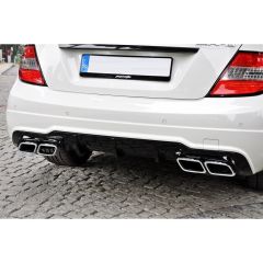 MERCEDES W204 DİFÜZÖR PLASTİK PARLAK SİYAH ARKA TAMPON EKİ