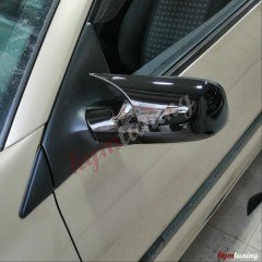 Renault Megane 2 Yarasa Ayna Kapağı Parlak Siyah Abs Plastik, Yapıştırma, Piano Black