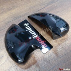 Ford Fiesta MK7 Yarasa Ayna Kapağı - Parlak Siyah ABS PLASTİK, Yapıştırma, Piano Black