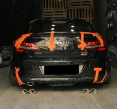 Opel Astra J Sedan Telli Difüzör Sport, Çıkışsız Parlak Siyah