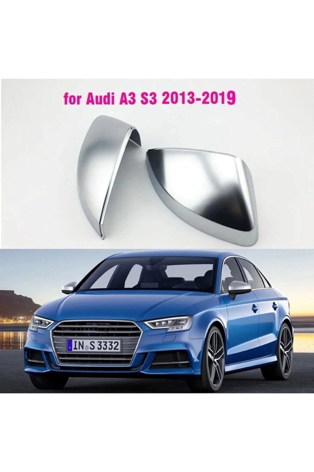 AUDİ A3 8V S3 AYNA KAPAK  2013-2020  MAT KROM