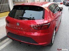 Seat Leon Mk3.5 2017 - Difüzör Custom Sol Çıkış Parlak Siyah Piano Black
