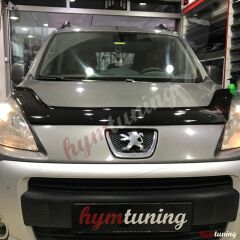 Peugeot Partner 2 Tepee Kaput Rüzgarlığı/Berlingo 2009, Parlak Siyah, 2009-2015