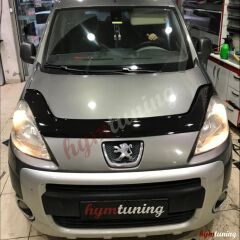 Peugeot Partner 2 Tepee Kaput Rüzgarlığı/Berlingo 2009, Parlak Siyah, 2009-2015