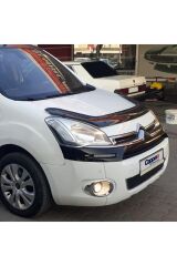 Peugeot Partner 2 Tepee Kaput Rüzgarlığı/Berlingo 2009, Parlak Siyah, 2009-2015