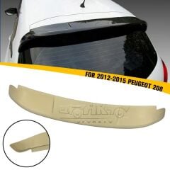 PEUGEOT 208  SPOYLER  2012 2015 BOYASIZ İTHAL PLASTİK