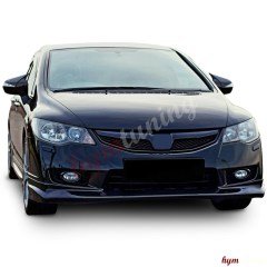 Honda Civic FD6 Yarasa Ayna Kapağı, Parlak Siyah, ABS Plastik, 2006 2011 Piano Black