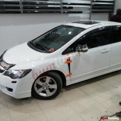 Honda Civic FD6 Yarasa Ayna Kapağı, Parlak Siyah, ABS Plastik, 2006 2011 Piano Black