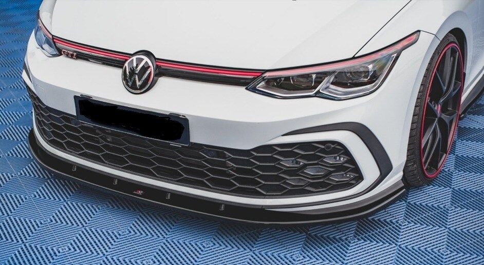VW Golf 8 Ön Lip Parlak Siyah Gti Tampon İçin, Piano Black, 2020 2021 2022