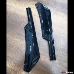 Universal Arka Tampon Flap Seti, Arka Tampon Başlığı, Piano Black, Parlak Siyah, ABS Plastik