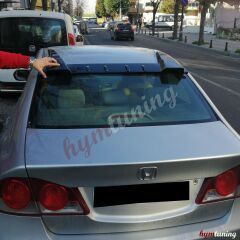 Honda Civic FD6 [FB7] Cam Üstü Spoiler 3 Parça Spoiler, Piano Black