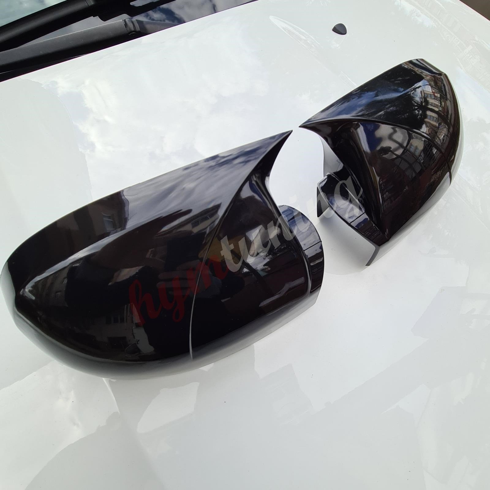 Hyundai Getz Batman Yarasa Ayna Kapağı, 2002 2009, Parlak Siyah, Piano Black Yapıştırma