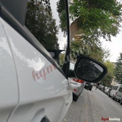 Pejo 301 Batman Ayna Kapağı - Piano Black, Sağ Sol Set, Yapıştırma, ABS Plastik Parlak Siyah