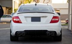 MERCEDES C SERİSİ W204 COUPE  AMG SPOYLER  2007 2013  PARLAK SİYAH