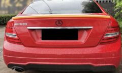 MERCEDES C SERİSİ W204 COUPE  AMG SPOYLER  2007 2013  PARLAK SİYAH
