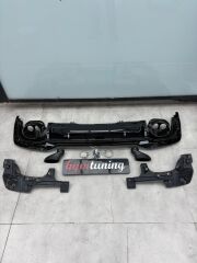 AUDI A4 RS4 DİFÜZÖR 2021+ NORMAL TAMPON UYUMLU DİFÜZÖR EGZOZ SET