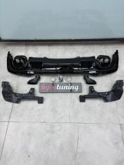 AUDI A4 RS4 DİFÜZÖR 2021+ NORMAL TAMPON UYUMLU DİFÜZÖR EGZOZ SET