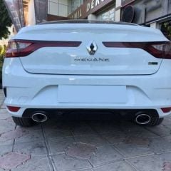 Renault Megane 4 Difüzör Arka Tampon Eki, Parlak Siyah