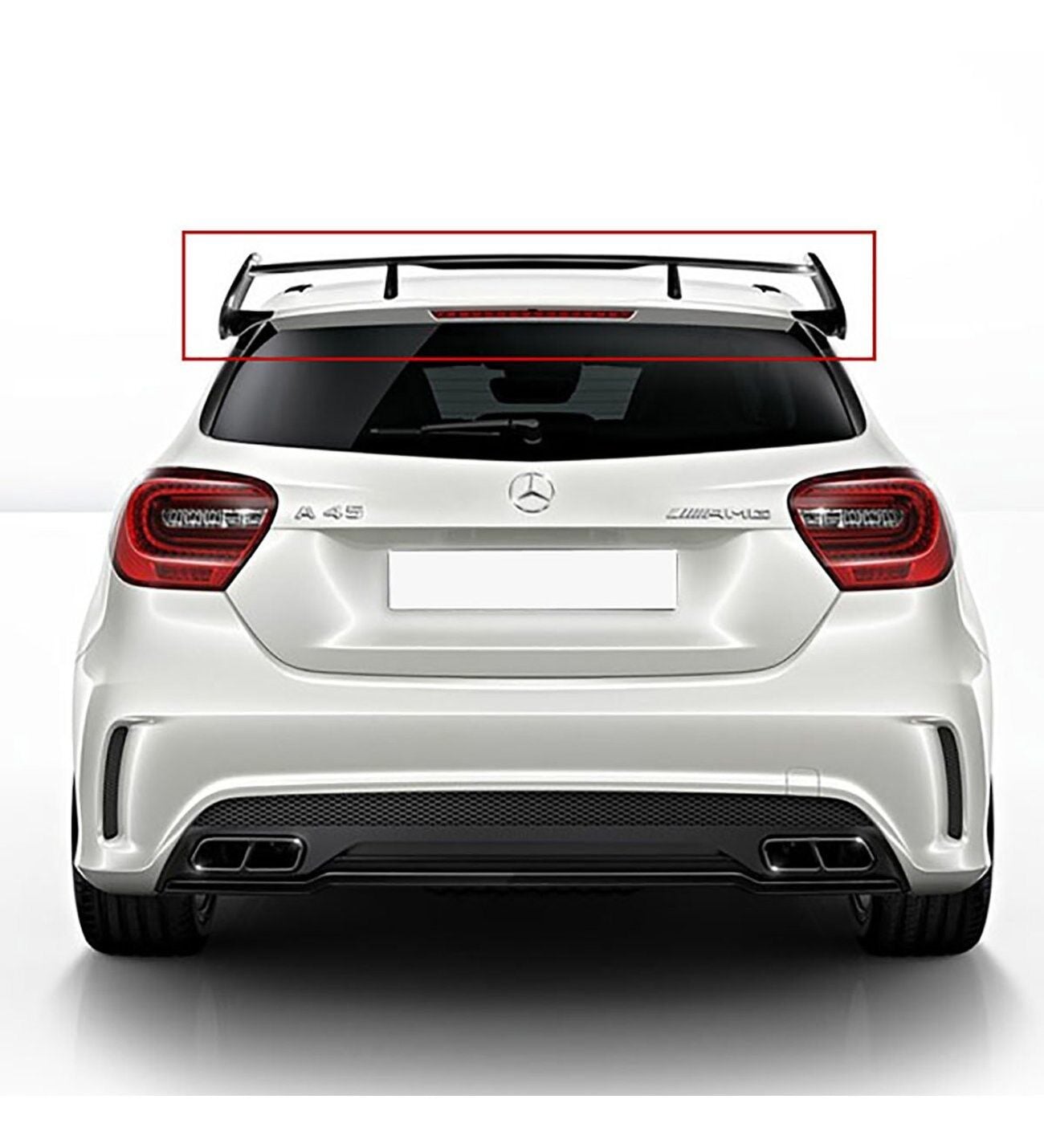 MERCEDES A SERİSİ W176 CAM ÜSTÜ SPOYLER PARLAK SİYAH