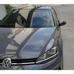 Volkswagen Golf 7 Yarasa Ayna Kapağı Piano Black, ABS Plastik, Sağ Sol Set, Parlak siyah yapıştırma