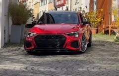 AUDİ A3 8Y S3 PANJUR PARLAK SİYAH  2020 -2024 UYUMLU