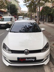 Volkswagen Golf 7 Yarasa Ayna Kapağı Piano Black, ABS Plastik, Sağ Sol Set, Parlak siyah yapıştırma