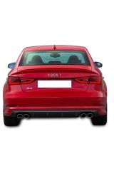 Audi A3 2013 2016 Difüzör S3 Standart Tampon Sağ+Sol Çiftli Çıkış