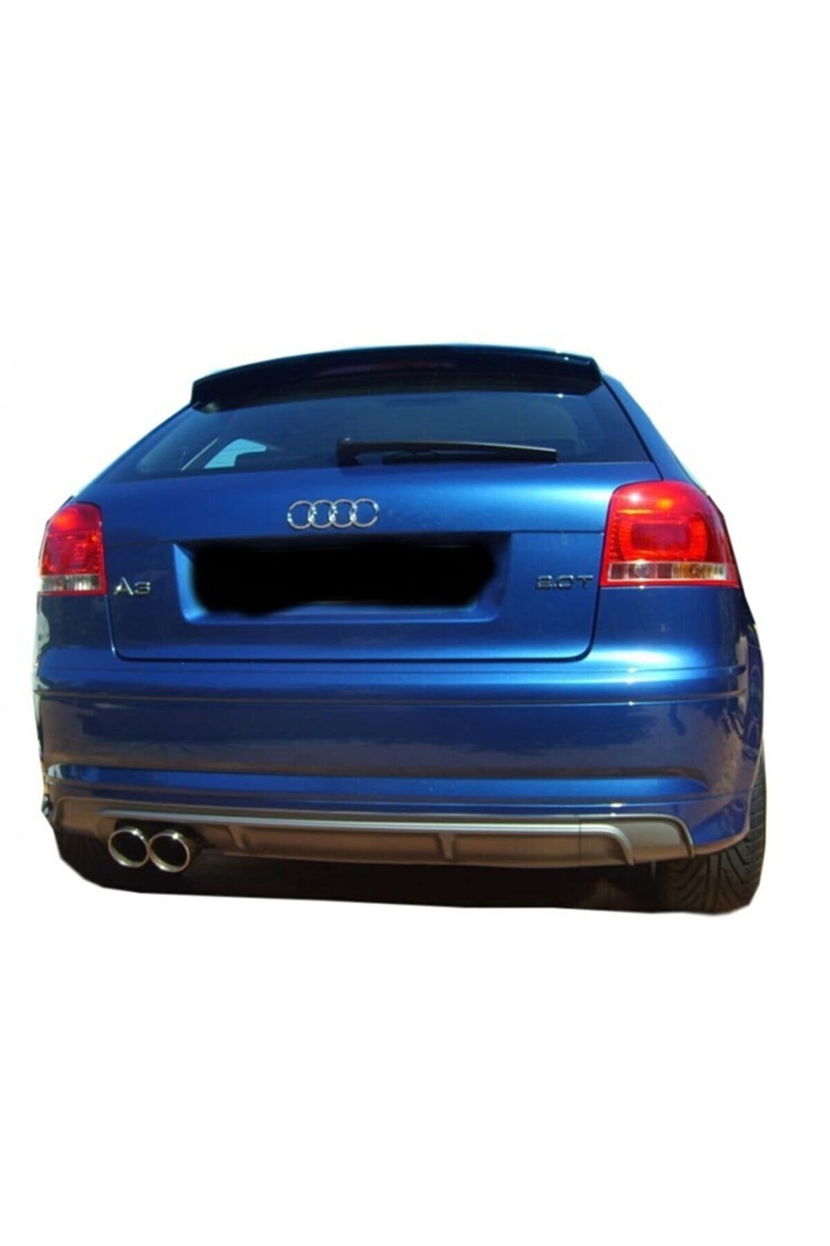 Audi A3 8p S3 2005 - 2008 2 Kapı Arka Tampon Eki - Difüzör Boyasız