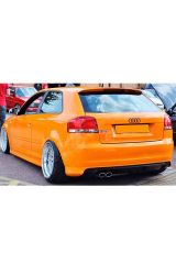 Audi A3 8p S3 2005 - 2008 2 Kapı Arka Tampon Eki - Difüzör Boyasız