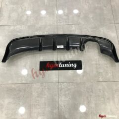 AUDİ A3 8P SOLDAN ÇİFTLİ ÇIKIŞ DİFÜZÖR Parlak Siyah, ABS Plastik