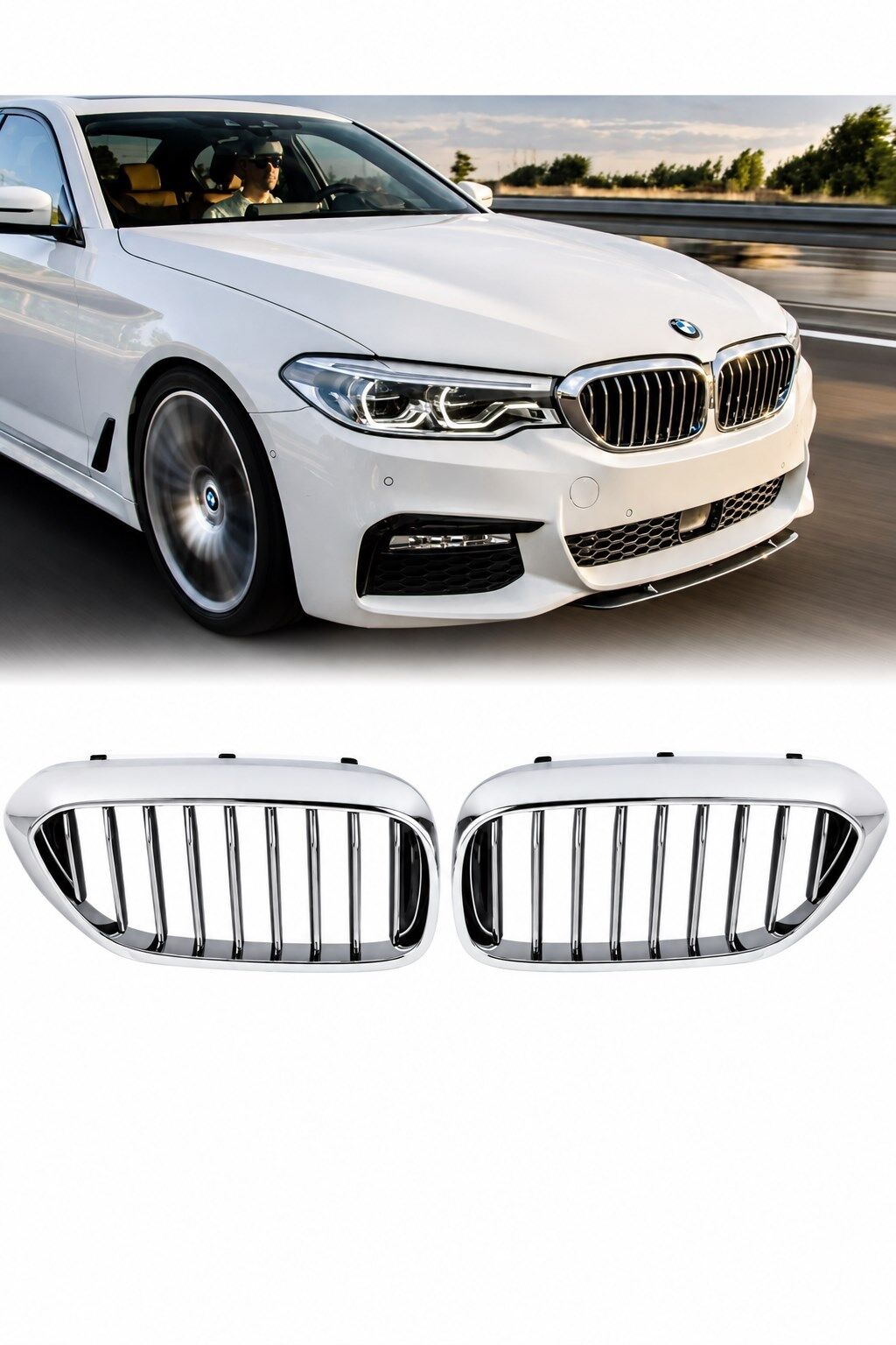 BMW 5 SERİSİ G30 BÖBREK 2018 2020 KROM PANJUR