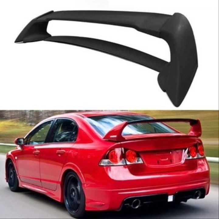 Honda Civic Fd6 4 Parça DTM yüksek Spoyler, ABS Plastik, Boyasız, MUGEN RR