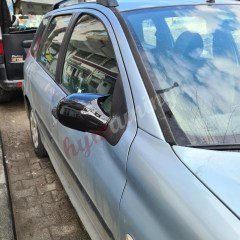 Peugeot 206 Yarasa Ayna Kapağı Piano Black 1998 2012, Parlak Siyah Batman Kapak, ABS Plastik