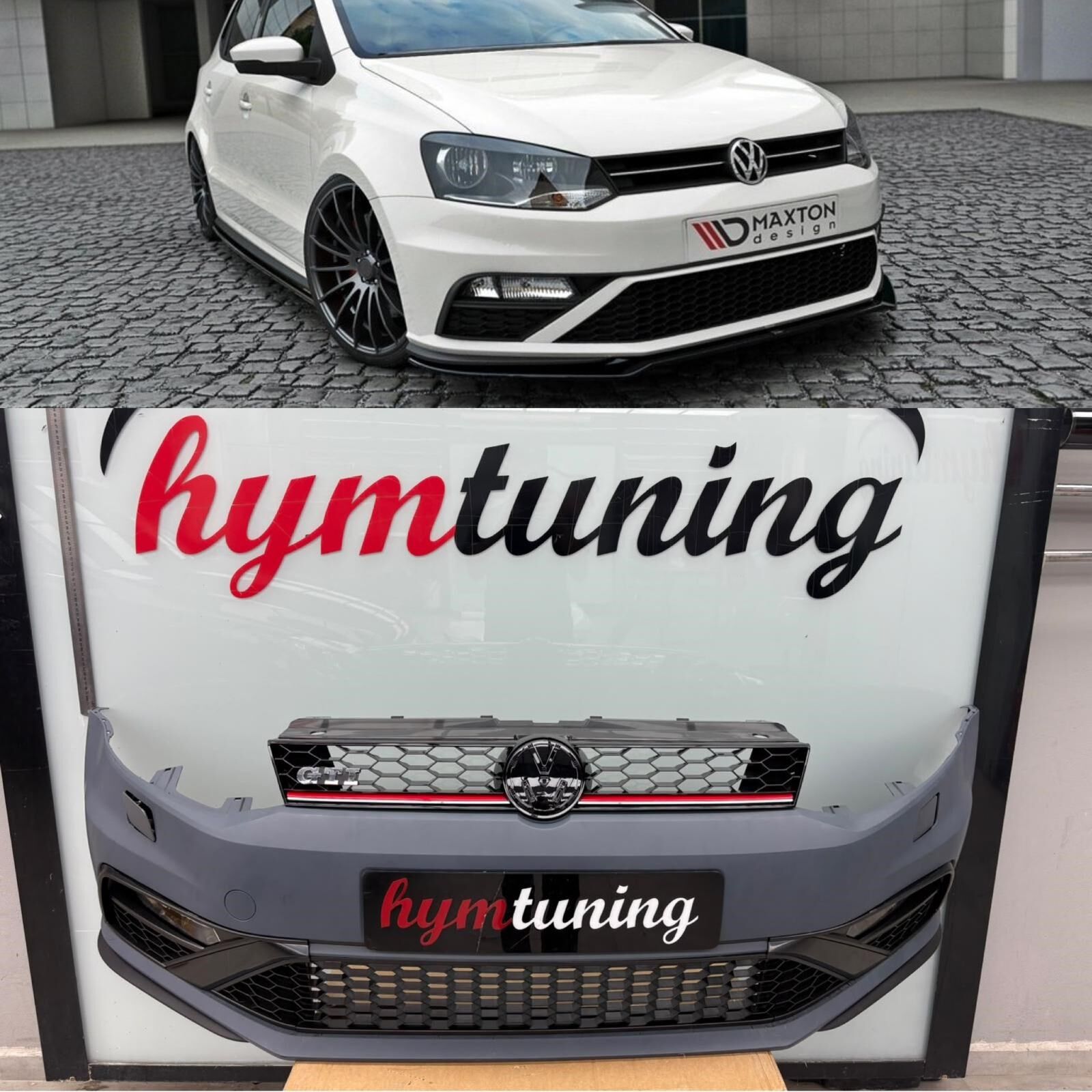 VOLKSWAGEN POLO 6R/6C GTI ÖN TAMPON VE PANJUR SETİ MAKYAJLI 2010-2017 uyumlu