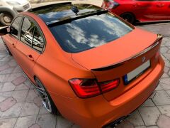 BMW 3 Serisi F30 Cam Üstü Yarasa Spoiler, Parlak Siyah