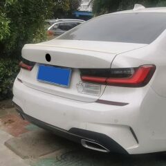 BMW 3 Serisi G20 Orjinal Tip İnce Spoiler 2020+ PARLAK SİYAH M3 BAGAJ ÜSTÜ İTHAL PLASTİK