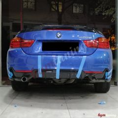 BMW 4 SERİSİ F32 F33 F36 PERFORMANS DİFÜZÖR - SAĞ SOL ÇİFTLİ 2014 2020 PARLAK SİYAH İTHAL ÜRÜN