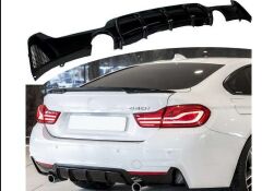 BMW 4 SERİSİ F32 F33 F36 PERFORMANS DİFÜZÖR - SAĞ SOL TEKLİ 2014 2020 PARLAK SİYAH İTHAL ÜRÜN