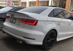 audi a3 sedan spoiler piano black boyalı A3 bagaj spoyleri anatomic 2013 -2020 uyumlu